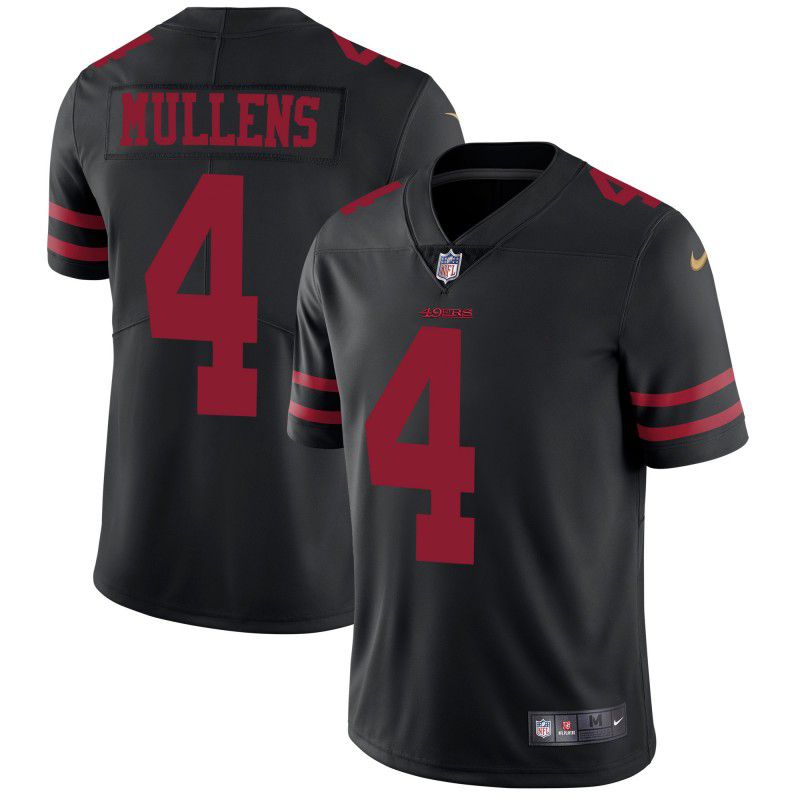 Men San Francisco 49ers #4 Mullens Black Nike Vapor Untouchable Limited Playe NFL Jerseys->san francisco 49ers->NFL Jersey